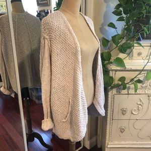Gentle Fawn Cream Thick Cozy Knit Sweater w/Pocket
